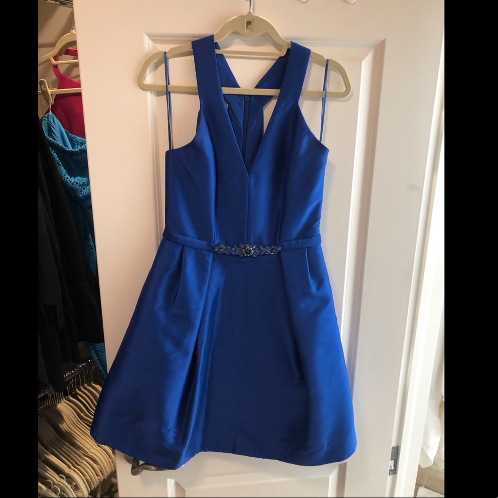 Theia blue cocktail dress
